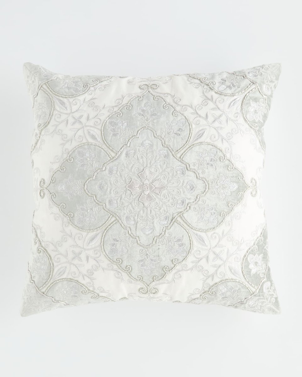 Velvet Scroll Decorative Pillow -